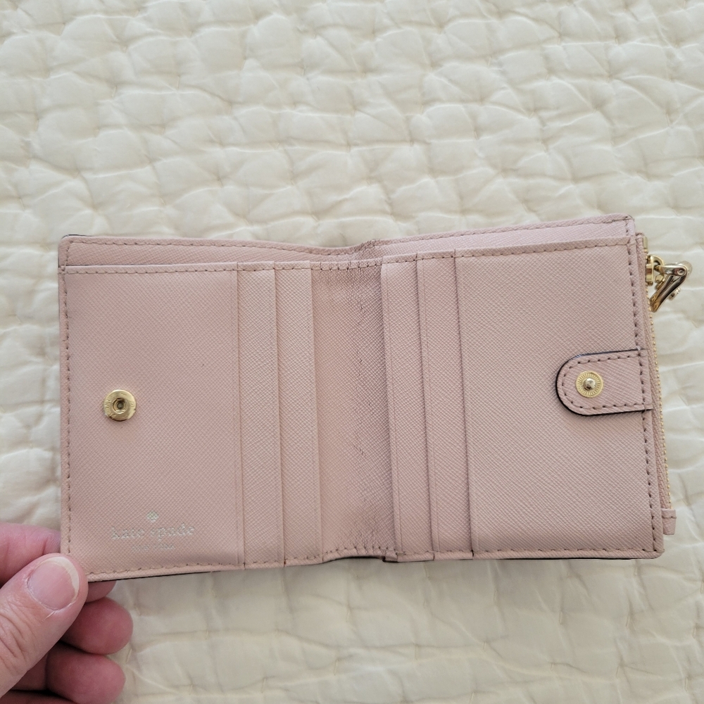 Kate Spade Blush Pink Wallet-SOLD AS IS - Picture 4 of 8